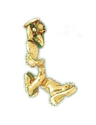 Dazzlers Solid 14 karats Gold 3D Rat Mouse Charm Pendant available in three colors from jewelsberry (weights: 2.7 grams only)