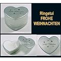 2 St�ck Ringetui FROHE WEIHNACHTEN Schmucketui Box Schmuckbox Etui f�r Ringe Fingerringe Schmuckschachtel Geschenk Schachtel Schmuckverpackung Fingerringetui Geschenkverpackung Geschenkbox Geschenketui Geschenkschachtel, ideal f�r Trauung Hochzeit Heirat Hochzeitsfeier Trauringetui Ringschachtel