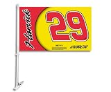 NASCAR Kevin Harvick #29 Car Flag with Wall Brackett