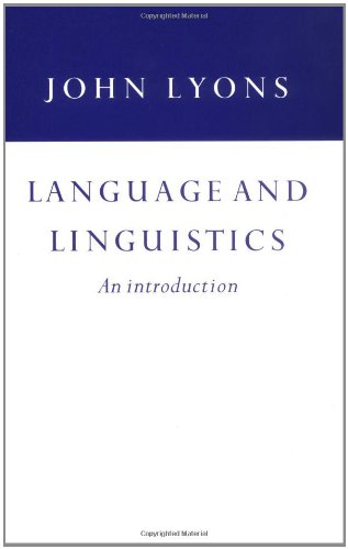 Textbook - Language and Linguistics: An Introduction