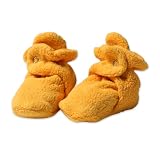 Zutano Newborn Unisex-Baby Fleece Bootie, Tangerine, 12 Months