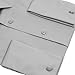 Mens Modena Solid Silver French Cuff Dress Shirt