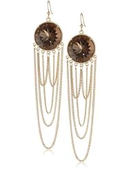 Kelly Wearstler Waverly 18k Gold Smoky Topaz Earrings