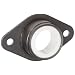 Spyraflo BFM-250-A Self-Aligning, Delrin Acetal Plastic Bearing With 2-Bolt Hole, 1/4" Inner-Diameter Steel Flange