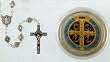 St. Benedict Rosary - 4mm Metal Beads - 22in. Chain - Solid Construction - IMPORTED FROM ITALY