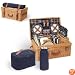 Windsor Basket Service for 4 - Navy Blue
