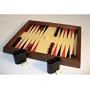 Red & Blk Wood Attache Backgammon