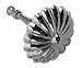 Brass Accents Sunburst Curtain Tiebacks (BAM05C0450AP)-Antique Pewter