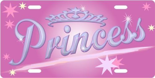 Princess Custom License Plate Novelty Tag from Redeye Laserworks