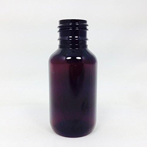 Boston Round, Narrow Mouth, Amber Plastic, 2 oz, x25