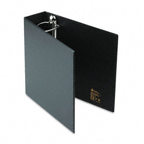 Avery : Heavy-Duty Vinyl EZD Ring Reference Binder w/Label Holder, 3in Capacity, Black -:- Sold as 2 Packs of - 1 - / - Total of 2 Each