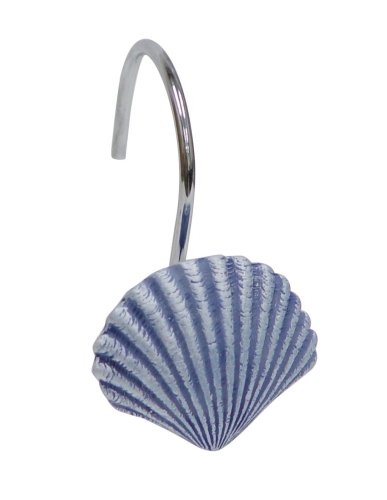 Click here for Bathroom Shower Curtain Hook with Blue Shell Desig... prices