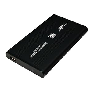Aluline externes USB 2.0 Geh�use f�r 2,5" S-ATA Festplatten, schwarz
