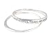 Bracelet - B287 - Bangle Style - Inscribed with "With God, All Things are Possible" ~ Silver Tone Metal