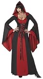 California Costumes Deluxe Hooded Robe Adult Costume, Red/Black, Medium Picture