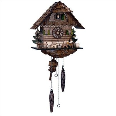 11.5 Quartz Cuckoo Clock Beer Drinker
