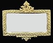 Dollhouse Miniature Gold Framed Mirror by Unique Miniatures