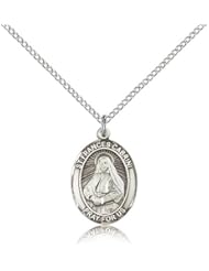 Sterling Silver St. Frances Cabrini Pendant - 18" Chain