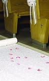 White Floral Aisle Runner