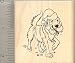 Christmas Labrador Retriever Rubber Stamp - Wood Mounted