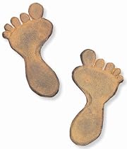 Sunset Vista Designs Garden Cast Iron Stepping Stone - Footprint
