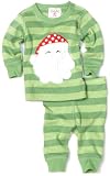 Mud Pie Baby-girls Newborn Santa Long Johns 2 Piece Set