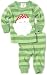 Mud Pie Baby-girls Newborn Santa Long Johns 2 Piece Set, Green, 0-6 Months