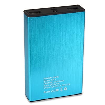 Maxxlite 10000mAh Dual USB with LCD Display Power Bank Blue