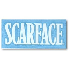 Scarface Logo Rub On CAR WINDOW Sticker Decal