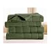 Sunbeam Full Royal Dreams Heated Electric Blanket Quilted Fleece, Olive