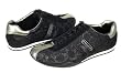 Coach Katelyn Signature Lurex Metallic Athletic Shoe in Black/Gunmetal