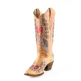 Ladies Corral Boot with Heart Peace Sign