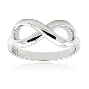 Sterling Silver Infinity Ring ** SPRING SPECIAL PRICE ** (Size 7) Available Size: 4, 4.5, 5, 5.5, 6, 6.5, 7, 7.5, 8, 8.5, 9, 9.5, 10