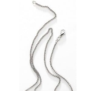 1,5mm Erbskette Collier Kette Halskette aus 960 Platin Damen 45cm