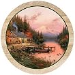 Thirstystone Thomas Kinkade The End of a Perfect Day Coaster Set