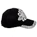 Crystal Case Women's Cotton Rhinestone Studded Paisley Baseball Cap Hat