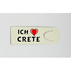 Buchzeichen mit Aufschrift Ich liebe Crete