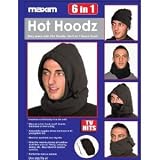 Warm Winter Hood 6 in 1 Hot Hoodz, Beanie hat, Scarf, Balaclava, Face mask etc. COLOURS VARY