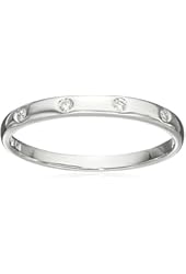 10k White Gold Diamond Accent Ring Band