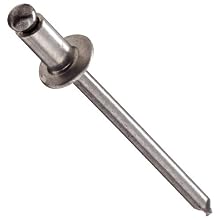 5056 Aluminum Blind Rivet, #11 Drill Size, .062"-0.125" Grip Range, .325" Length, 3/16" Diameter, Pack Of 100