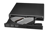 Produkt-Bild: Schwarzer externer DVD Brenner/Laufwerk f&uuml;r HP Dell Apple IBM Sony Toshiba Acer Asus z.B ACER-one-D150 ?ASUS Netbook Eee PC 1000H Lenovo ideapad S10e ?ASUS Eee PC 1005, 1005H usw