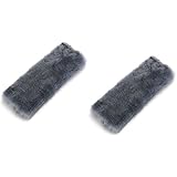 Zone Tech Gray Vehicle Comfortable Seat Belt Pad Traveling Bag Shoulder Strap Cover Universal Fit Car Safety Seat Belt Cover- 2 Pk