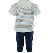 RENE ROFE Baby-Boys Newborn Anchor And Sailboat 2 Piece Pant Set