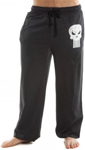 Marvel Punisher Logo Mens Black Sleep Pant