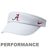 Nike Alabama Crimson Tide White 2010 Coaches Performance Adjustable Visor