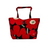 マリメッコ(marimekko)/ Japan UnikkoBag （ブラック/レッド）