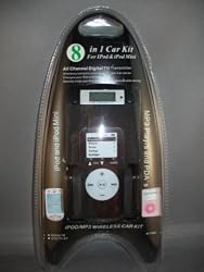 LCD CAR FM TRANSMITTER/CHARGER FOR APPLE IPOD NANO NEW