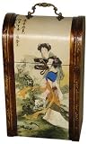 Unique Birthday Gift Idea - 15 Ming Ladies Oriental Style Wine Box (Two Bottles)