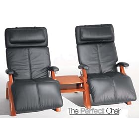 The Perfect Chair Recliner SET - 2 Maple Manual Recline Bases + Black Leather Pads and a... by The Perfect Chair Recliner SET - 2 Maple Manual Recline Bases + Black Leather Pads and a Wedge Spanner Table