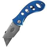 Trademark Easy Open Utility Knife,withlock Blade Knife,Blue
